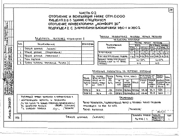 Состав фльбома. Типовой проект 96-036.2Альбом 1 Часть 01 Архитектурно-строительные чертежи ниже отм.0.000. Часть 02 Отопление и вентиляция ниже отм.0.000. Часть 03 Водоснабжение и канализация ниже отм.0.000