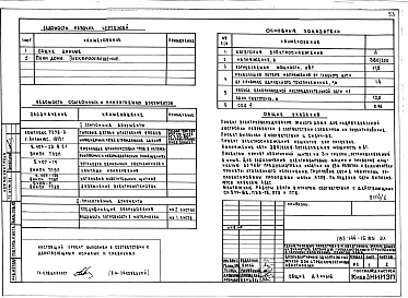 Состав фльбома. Типовой проект 183-144-15.85Альбом 1 Архитектурно-строительные, санитарно-технические и электротехнические чертежи