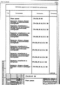 Состав фльбома. Типовой проект 179-03в.86Альбом 10 ВМ Ведомости потребности в материалах (на блок-секцию)