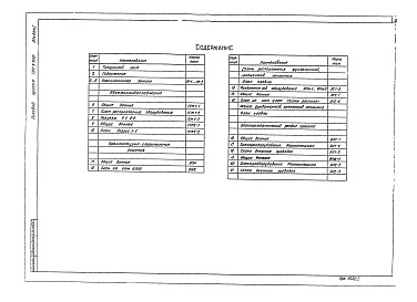 Состав фльбома. Типовой проект 704-3-36.85Альбом 1 Общая пояснительная записка. Авиатопливоснабжение. Архитектурно-строительные решения. Электротехнический раздел проекта