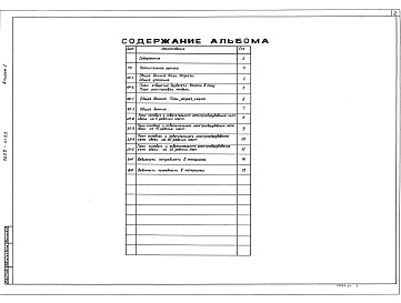 Состав фльбома. Типовой проект 0600-01.89Альбом 1 Пояснительная записка, архитектурно-строительные решения, отопление и вентиляция, электротехническая часть. Ведомости потребности в материалах    