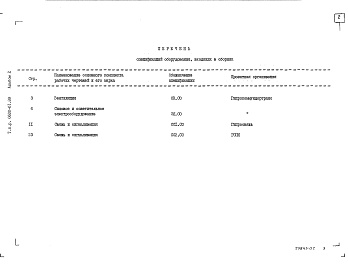 Состав фльбома. Типовой проект 0600-01.89Альбом 2 Спецификации оборудования     