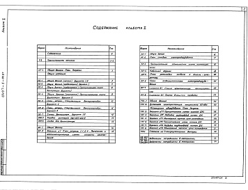 Состав фльбома. Типовой проект 0407-1-08.87Альбом 1 Пояснительная записка, архитектурно-строительные решения, отопление и вентиляция, водопровод и канализация, электротехническая часть, тепломеханическая часть, ведомости потребности в материалах.