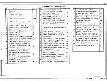 Состав фльбома. Типовой проект 416-7-326.90Альбом 1 Пояснительная записка. Архитектурные решения. Конструкции железобетонные