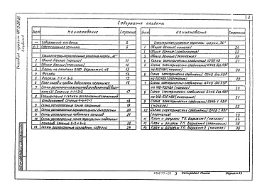 Состав фльбома. Типовой проект 407-3-511.88Альбом 1 Пояснительная записка. Архитектурно-строительные решения. Электротехническая часть и опросные листы