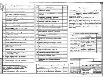 Состав фльбома. Типовой проект 407-3-0540.90Альбом 2 Электротехнические решения. Схема и компоновочные чертежи    