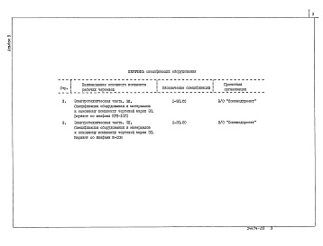 Состав фльбома. Типовой проект 407-3-581.90Альбом 3  Спецификации оборудования