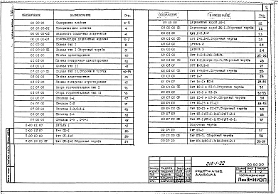 Состав фльбома. Типовой проект 310-1-22Альбом 5  Деревянные изделия 