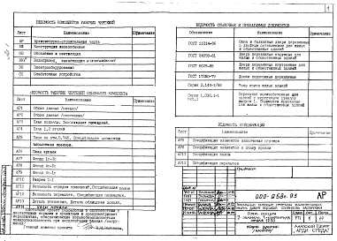 Состав фльбома. Типовой проект 000-958с.93Альбом 1  Архитектурно-строительные чертежи. Конструкции железобетонные. Отопление и вентиляция. Внутренний водопровод, канализация и газоснабжение. Электрооборудование. Слаботочные устройства.    