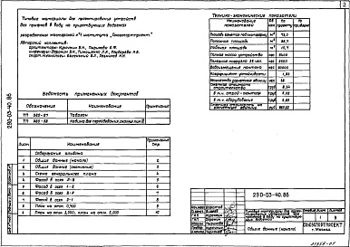 Состав фльбома. Типовой проект 290-03-40.86Альбом 1 Типовые материалы для проектирования