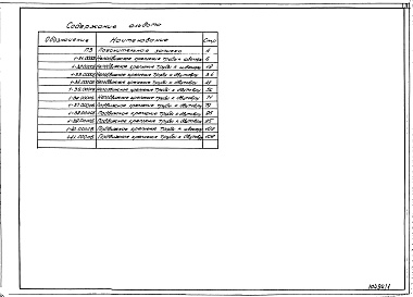 Состав фльбома. Серия У3.403.2-11 КонструкцииВыпуск 1 Конструкции крепления шахтных коммуникаций (трубопроводов) в вертикальных стволах шахт