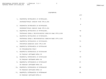 Состав фльбома. Типовой проект 211-1-506.90Альбом 5 Ведомости потребности в материалах