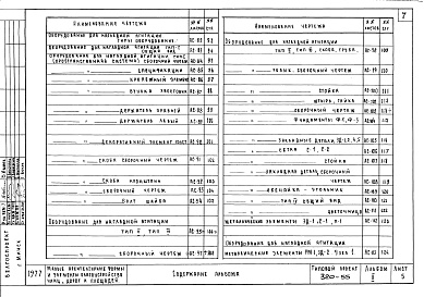 Состав фльбома. Типовой проект 320-55Альбом 2 Элементы информации и освещения     