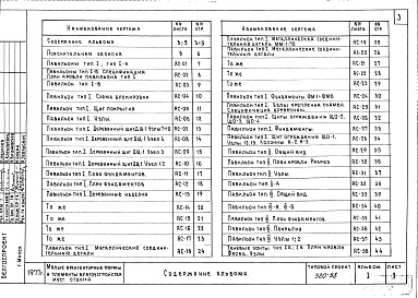 Состав фльбома. Типовой проект 320-58Альбом 1. Сооружения.      