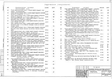 Состав фльбома. Типовой проект 320-59Альбом 1 Архитектурно-строительная часть      