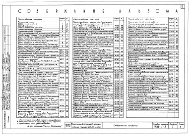 Состав фльбома. Типовой проект 290-4-3Альбом 1 Архитектурно-строительная, санитарно-техническая, электротехническая части и раздел слабых токов