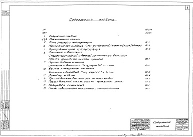 Состав фльбома. Типовой проект 420-04-22Альбом 1 Рабочие чертежи