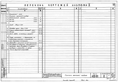 Состав фльбома. Типовой проект 420-01Альбом 2 Указания по транспортированию, монтажу и демонтажу