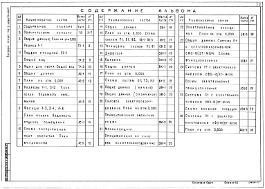 Состав фльбома. Типовой проект 705-2-48.84Альбом 1 Общая часть. Технология производства. Архитектурно-строительные решения. Отопление и вентиляция. Внутренние водопровод и канализация. Силовое электрооборудование. Автоматизация отопления и вентиляции