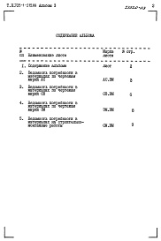 Состав фльбома. Типовой проект 705-1-215.88Альбом 3 Ведомости потребности в материалах