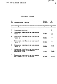 Состав фльбома. Типовой проект 705-1-208.86Альбом 3 Ведомости потребности в материалах