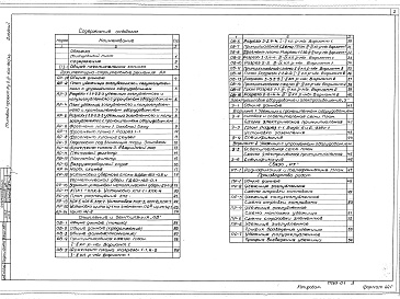 Состав фльбома. Типовой проект Ау-II,III-100-80/46Альбом 1 Общая пояснительная записка. Архитектурно-строительные решения. Отопление и вентиляция. Электросиловое оборудование и электроосвещение. Связь. Производство работ    