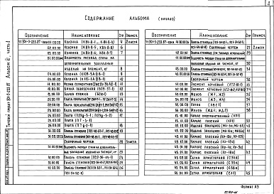 Состав фльбома. Типовой проект 901-3-234.87Альбом 6. Строительные изделия. Часть 1 — Отстойники и фильтры (из типового проекта №