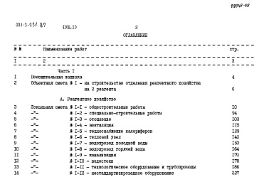 Состав фльбома. Типовой проект 901-3-231.87Альбом 8 Сметы Часть 1, 2
