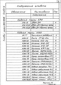 Состав фльбома. Типовой проект 901-3-202.85Альбом 3 Применен из тп 901-3-200.85 Строительные изделия     