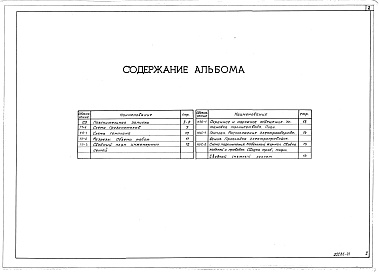 Состав фльбома. Типовой проект 708-0-27.87Альбом 1 Пояснительная записка. Принципиальные  решения схем генплана. Сводный сметный расчет