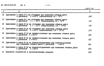 Состав фльбома. Типовой проект 901-2-165.89Альбом 6 Сметы. Общая часть.           	            