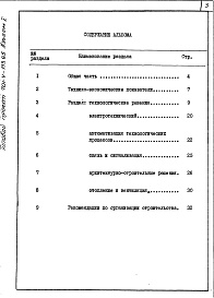 Состав фльбома. Типовой проект 701-4-133.85Альбом 1 Пояснительная записка 