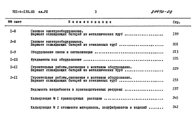 Состав фльбома. Типовой проект 701-4-130.85Альбом 8 Сметы.