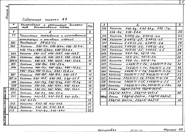 Состав фльбома. Типовой проект 701-2-46с.88Альбом 6 Строительные изделия     