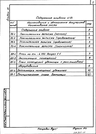 Состав фльбома. Типовой проект 701-2-46с.88Альбом 15 Проектная документация по переводу материально-технических кладовых на режим убежища     