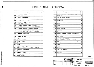 Состав фльбома. Типовой проект 708-42.89Альбом 1 Пояснительная записка. Технология производства. Общие виды нетиповых технологических конструкций