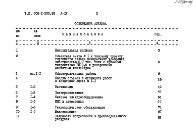 Состав фльбома. Типовой проект 705-1-203.86 Альбом 4 Сметы