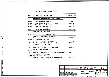 Состав фльбома. Типовой проект 281-8-125-3Альбом 4 Задание заводу-изготовителю     