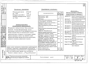 Состав фльбома. Типовой проект 407-1-80Альбом 2 Применен из тп 407-1-82  Архитектурно-строительные чертежи.     Часть 1 Здание в кирпиче.     Часть 2 Здание в бетонных блоках     