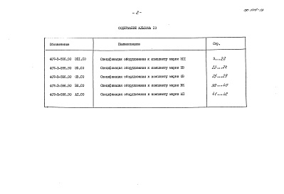 Состав фльбома. Типовой проект 407-3-596.90Альбом 10 Спецификации оборудования     