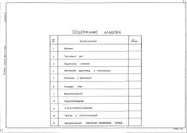 Состав фльбома. Типовой проект 284-3-49.83Альбом 3 Внутренний водопровод и канализация. Отопление и вентиляция. Тепловой пункт. Электрооборудование и электроосвещение. Связь и сигнализация. Автоматизация сантех.систем