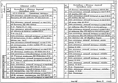 Состав фльбома. Типовой проект 407-03-497.88Альбом 4 Строительные конструкции. Конструкции металлические     