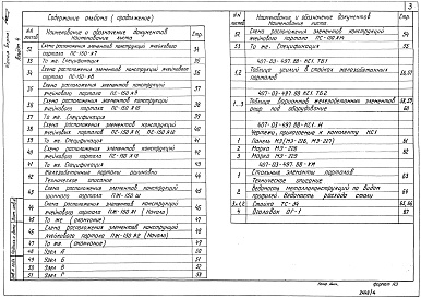 Состав фльбома. Типовой проект 407-03-497.88Альбом 4 Строительные конструкции. Конструкции металлические     