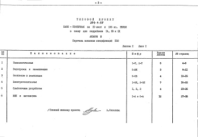 Состав фльбома. Типовой проект 284-4-59Альбом 3 Заказные спецификации.