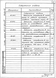 Состав фльбома. Типовой проект 407-3-421м.87Альбом 4 Ведомости потребности в материалах     