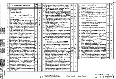 Состав фльбома. Типовой проект 284-5-15Альбом 3 Электрооборудование и слаботочные устройства.