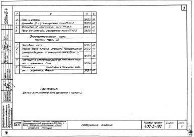 Состав фльбома. Типовой проект 407-3-197Альбом 2 Насосная станция.Технологические,архитектурно-строительные,санитарно-технические и электротехнические чертежи