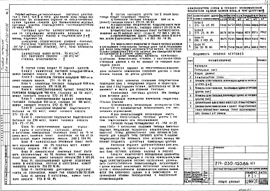 Состав фльбома. Типовой проект 271-030-120.86Альбом 1 Решения схем генпланов, дополнительные блоки-вставки