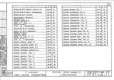 Состав фльбома. Типовой проект 272-11-5Альбом 2 Альбом ж.б. изделий заводского изготовления. Часть 1