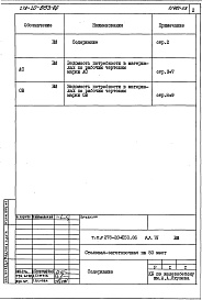 Состав фльбома. Типовой проект 278-20-0153.86Альбом 4 Ведомости потребности в материалах